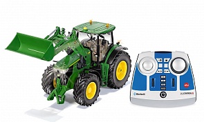 Трактор John Deere 7310R, с пультом, свет (Siku, 6795)